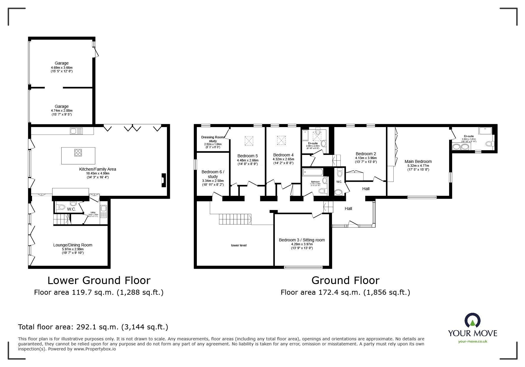 Floorplan of 6 bedroom Detached House for sale, Fred Mead, Southfleet, Kent, DA13