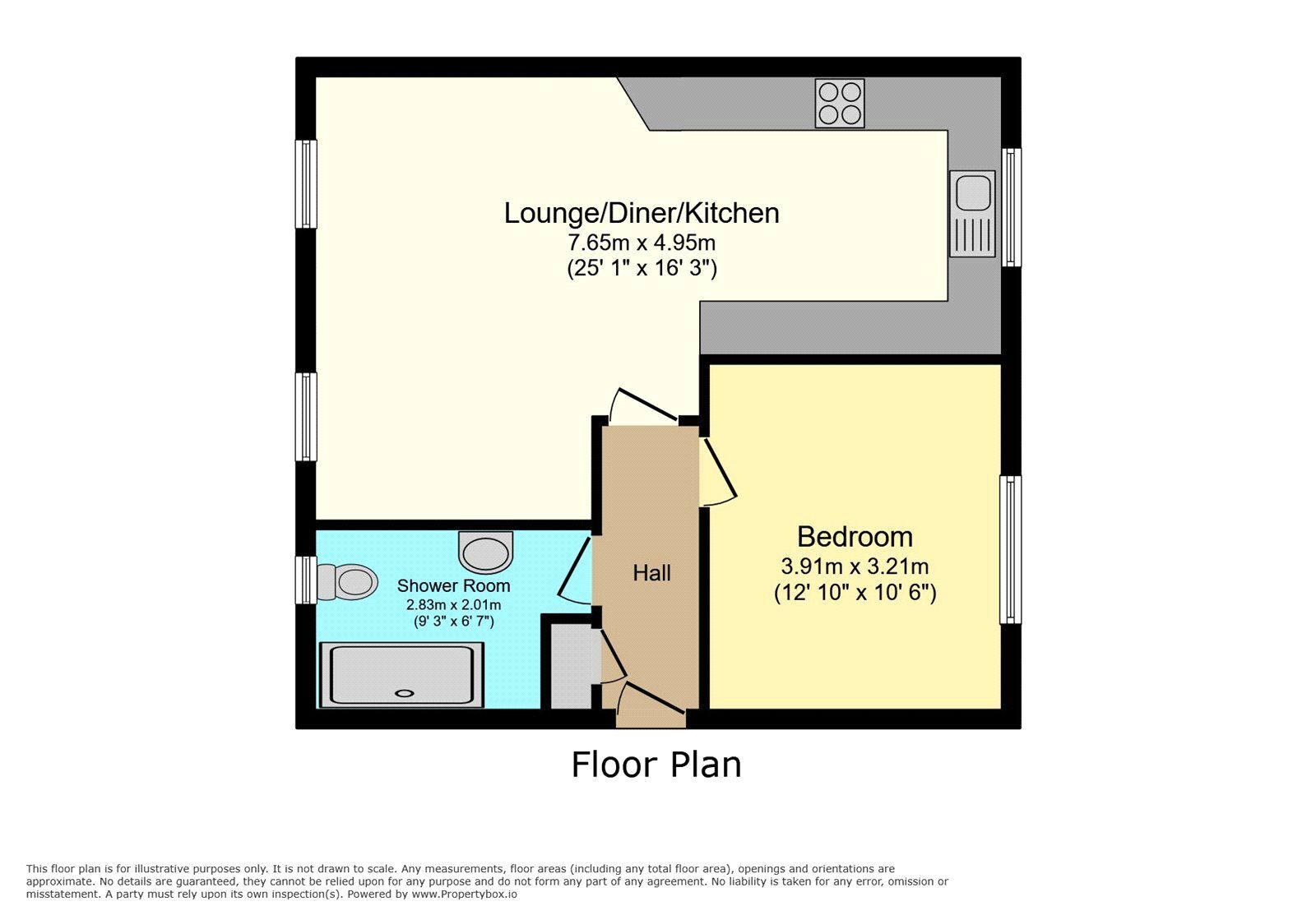 Floorplan of 1 bedroom  Flat to rent, Gallops View, Brick Field Farm, Kent, DA3