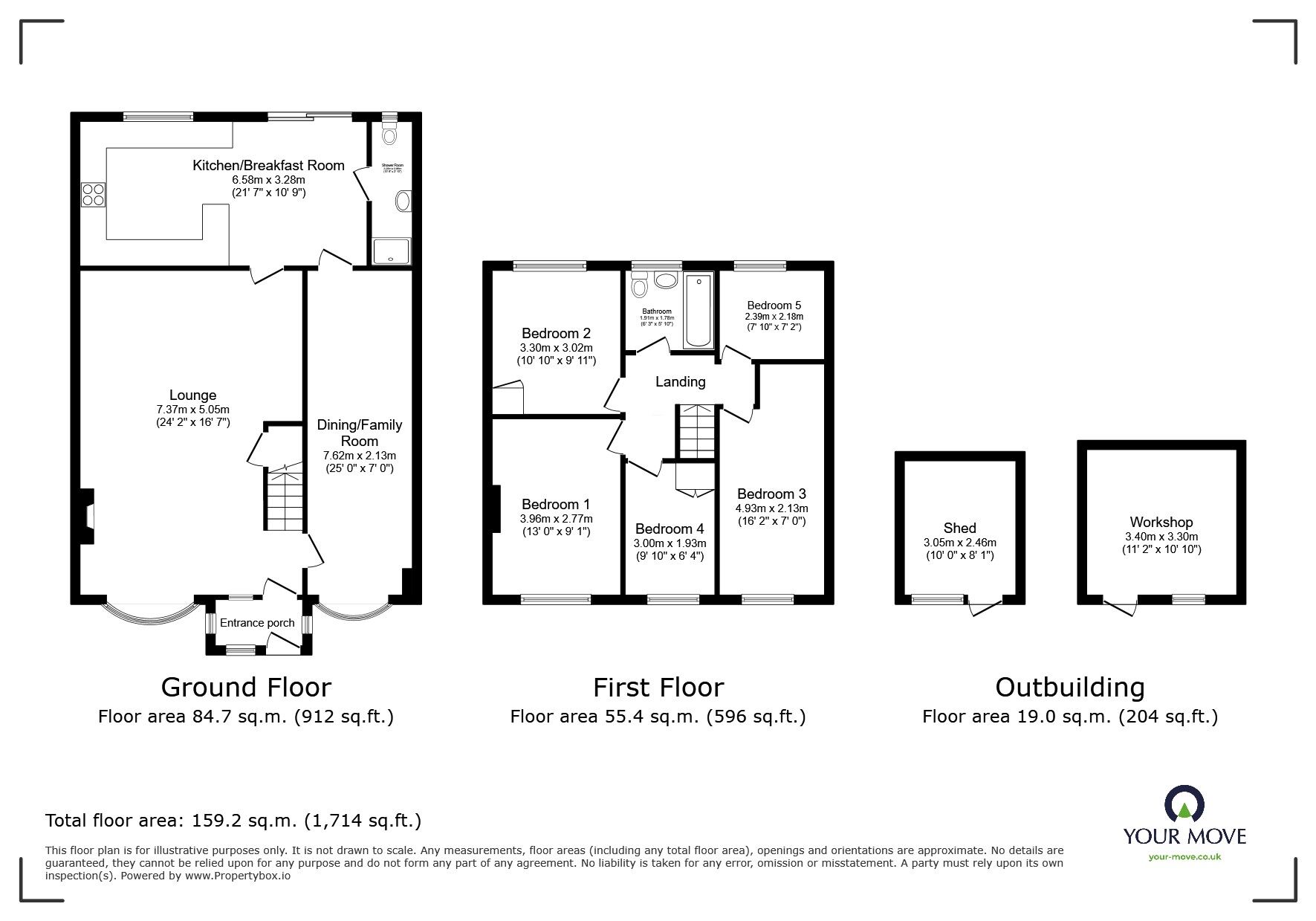 Floorplan of 5 bedroom Semi Detached House for sale, St. Botolph Road, Northfleet, Kent, DA11