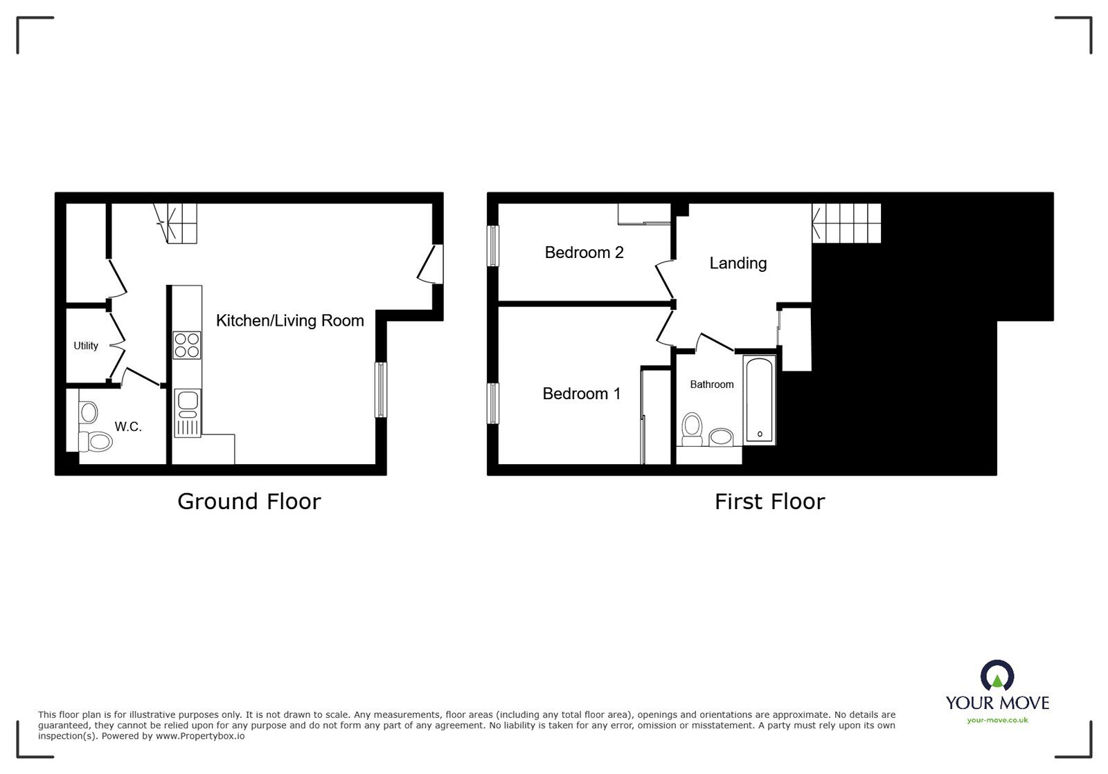 Floorplan of 2 bedroom  Flat to rent, Queen Street, Gravesend, Kent, DA12