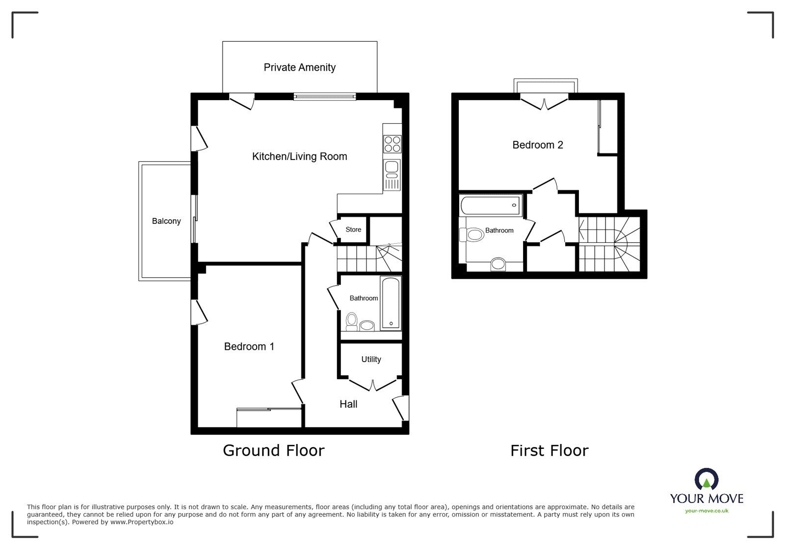 Floorplan of 2 bedroom  Flat to rent, Bull Yard, Gravesend, Kent, DA12