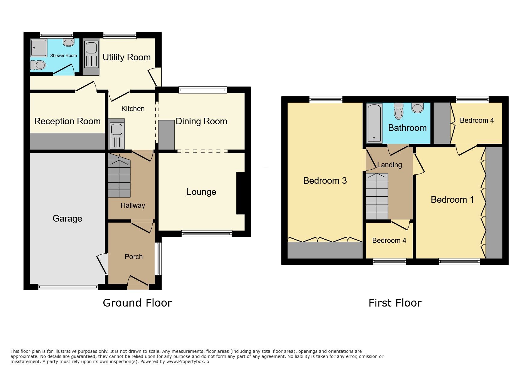 Floorplan of 4 bedroom Semi Detached House for sale, Sussex Drive, Chatham, Kent, ME5