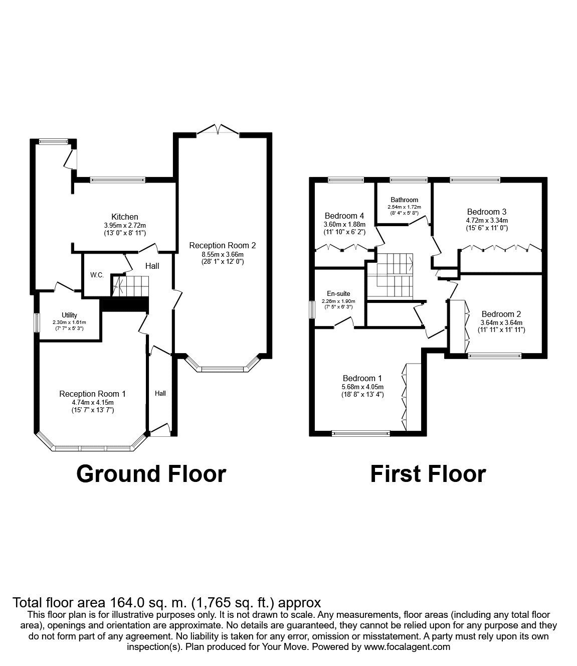 Floorplan of 4 bedroom Detached House to rent, Chantry Avenue, Hartley, Kent, DA3