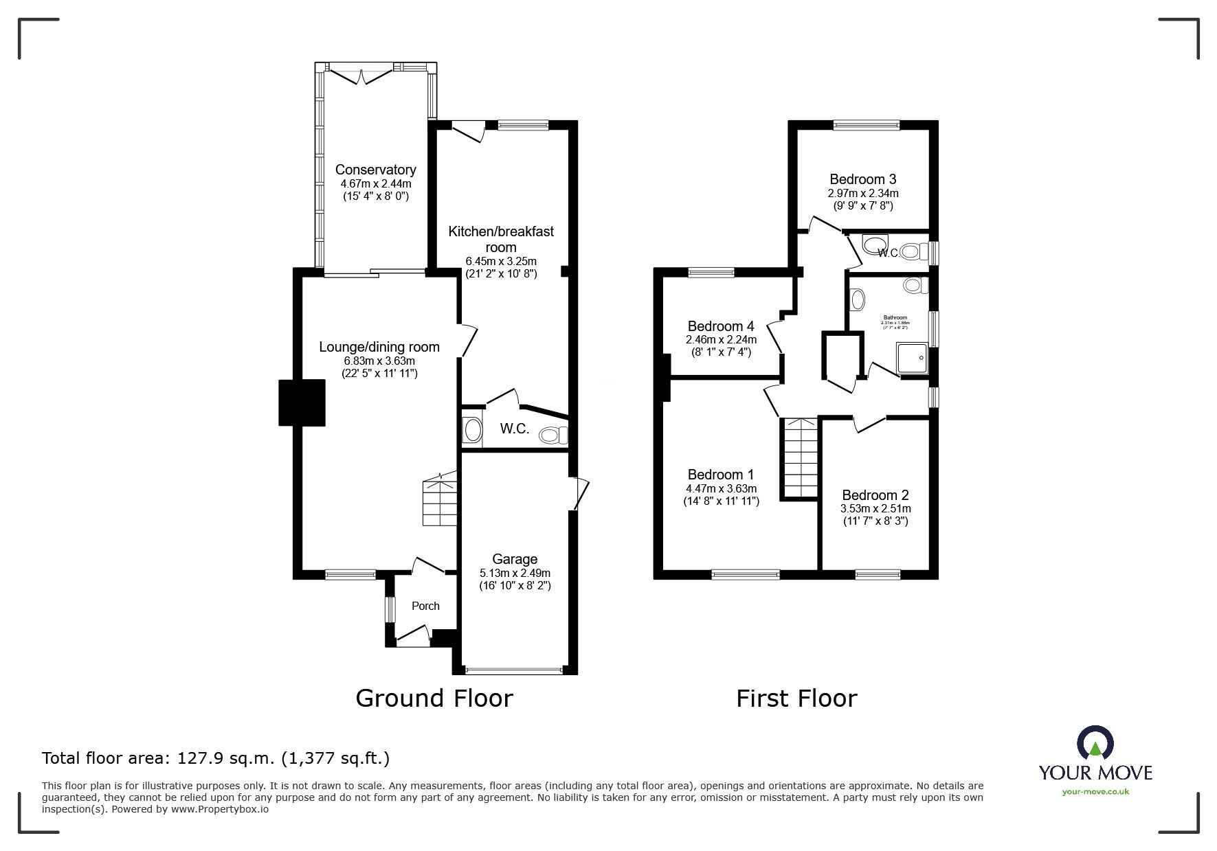 Floorplan of 4 bedroom Semi Detached House for sale, Fleet Road, Pepper Hill, Northfleet, Kent, DA11
