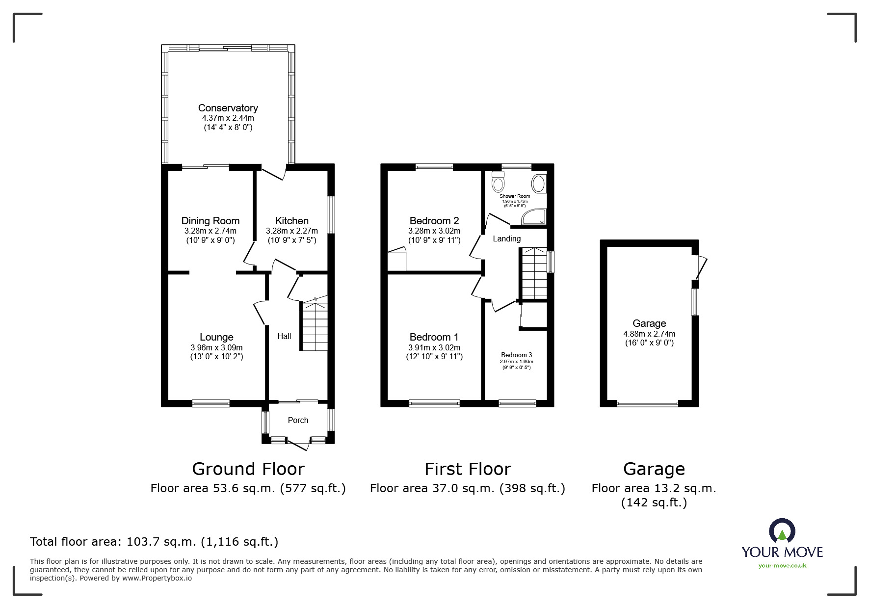 Floorplan of 3 bedroom Semi Detached House for sale, Pepper Hill, Northfleet, Kent, DA11