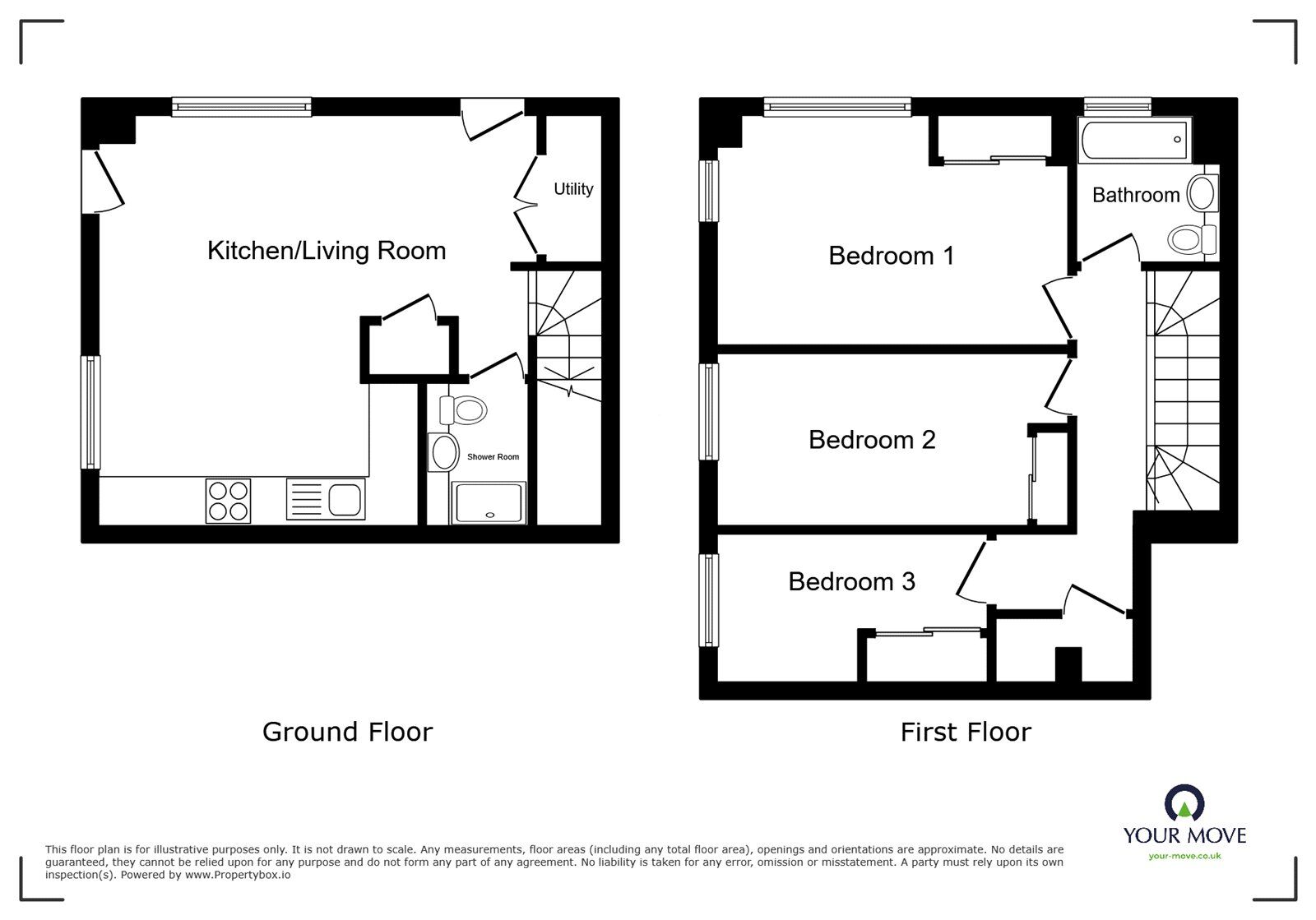 Floorplan of 3 bedroom Flat to rent, Bank Street, Gravesend, Kent, DA12