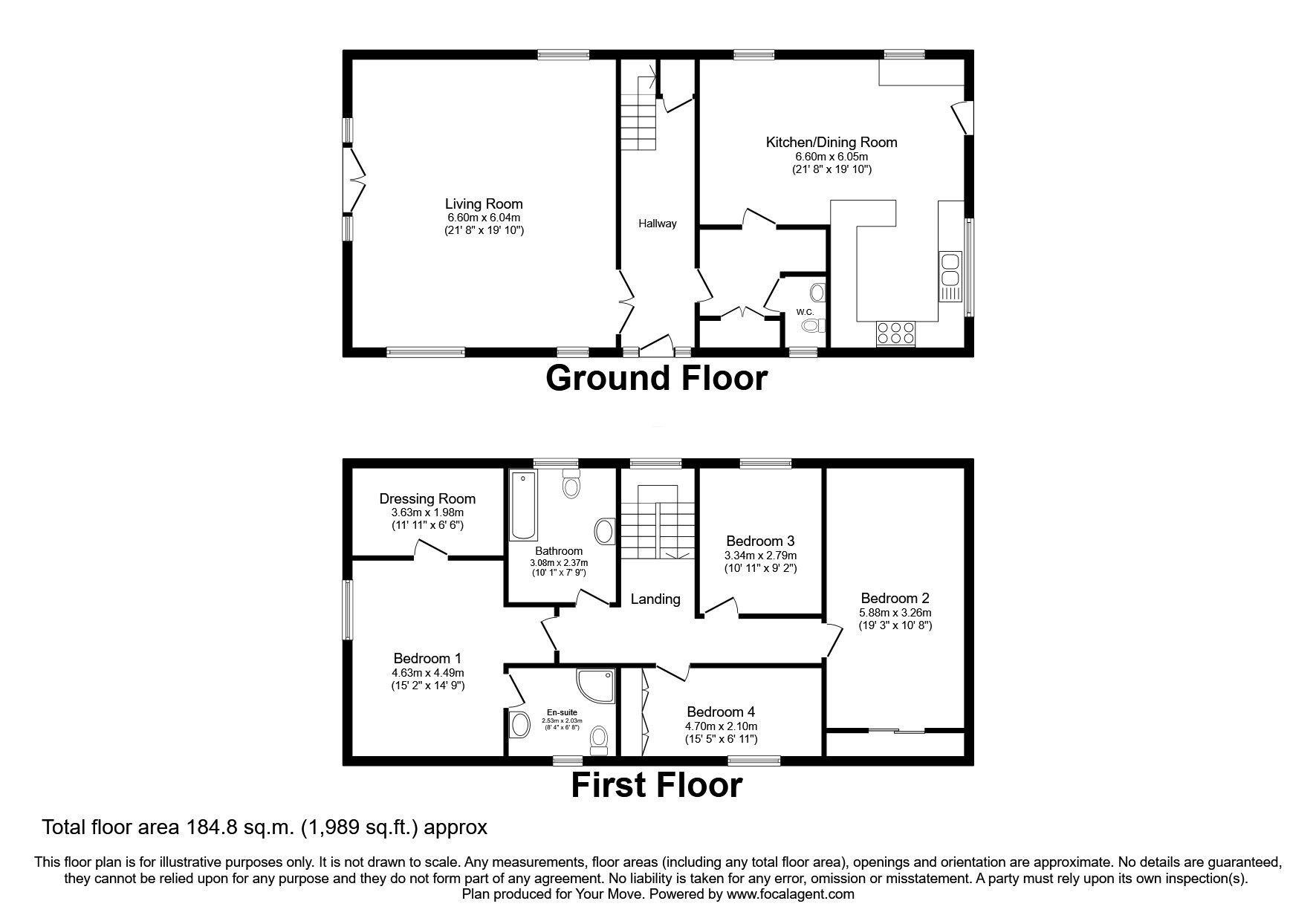 Floorplan of 4 bedroom Detached House for sale, Summerhill Avenue, Larkhall, South Lanarkshire, ML9