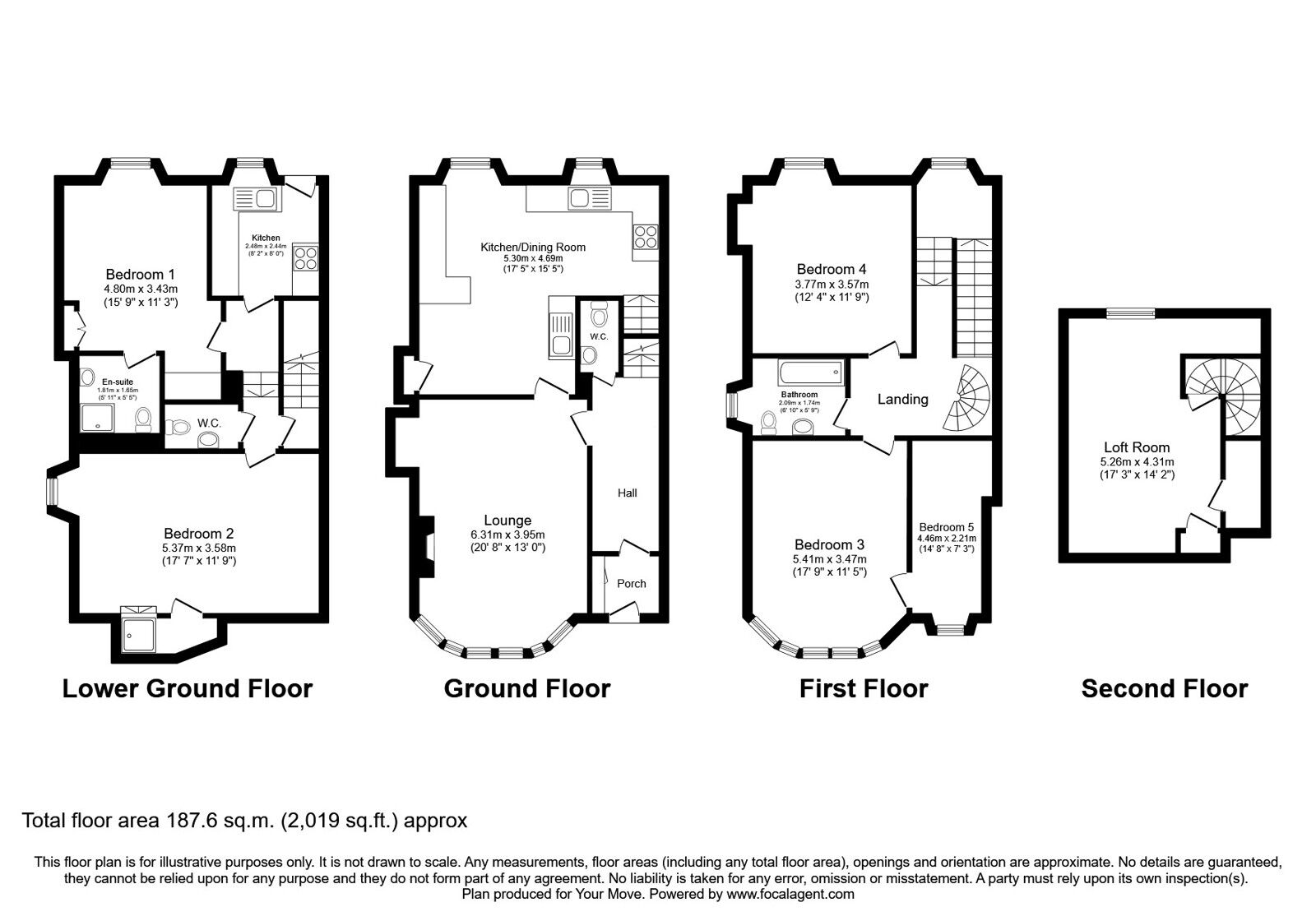 Floorplan of 5 bedroom Semi Detached House for sale, Mount Annan Drive, Glasgow, Glasgow City, G44