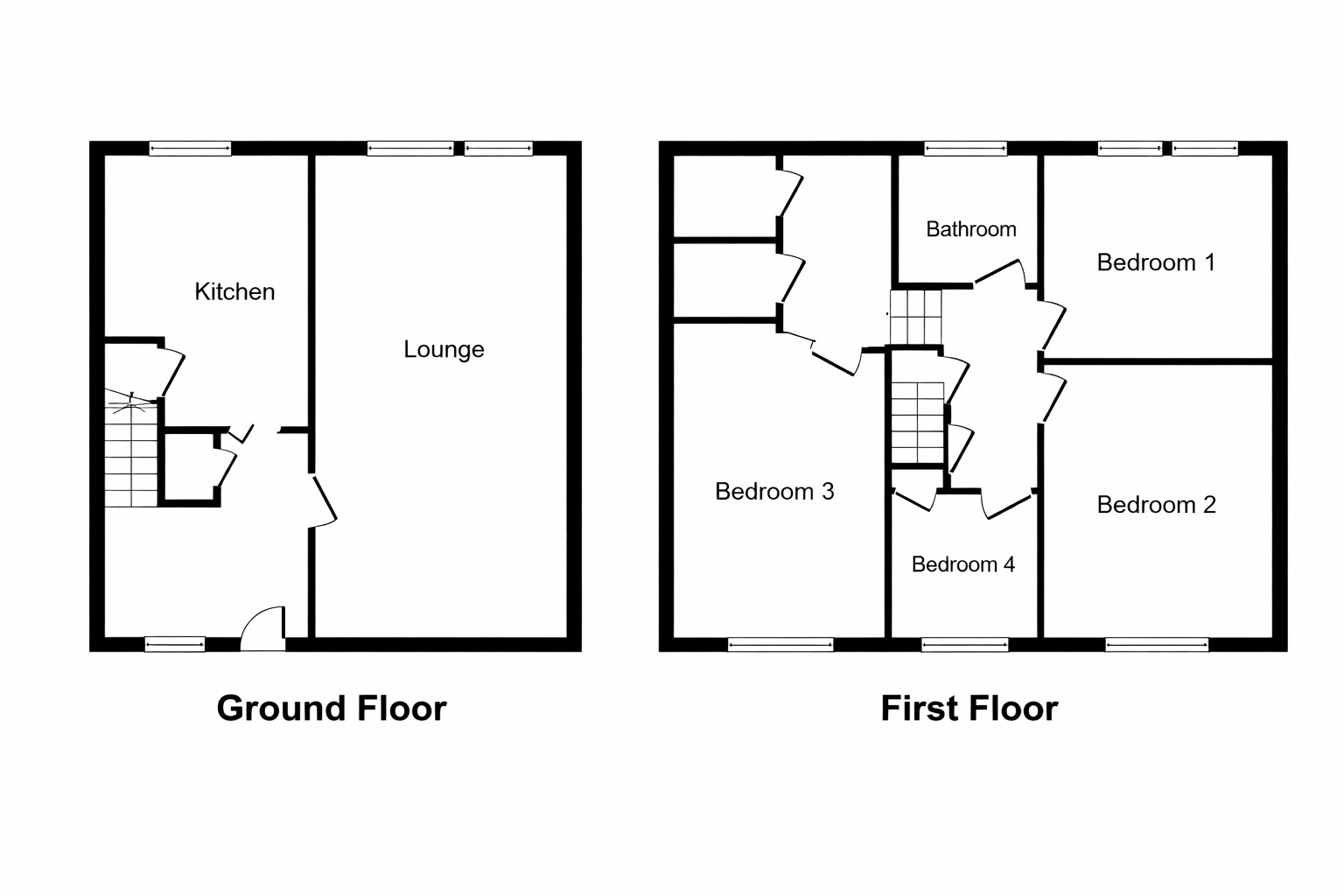 Floorplan of 4 bedroom Flat to rent, Melrose Avenue, Linwood, Renfrewshire, PA3