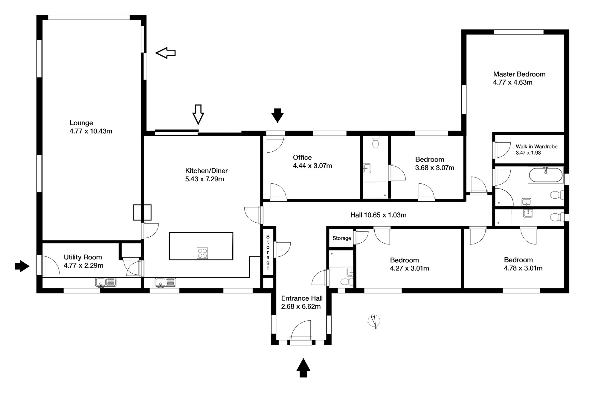 Floorplan of 5 bedroom Detached House for sale, East Kilbride, Glasgow, South Lanarkshire, G75