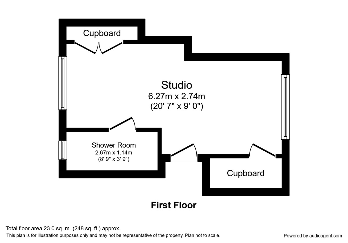 Floorplan of 1 bedroom  Room to rent, Western Road, St. Leonards-On-Sea, East Sussex, TN37