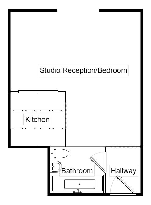 Floorplan of 1 bedroom Flat for sale, Greeba Court, Marina, East Sussex, TN38