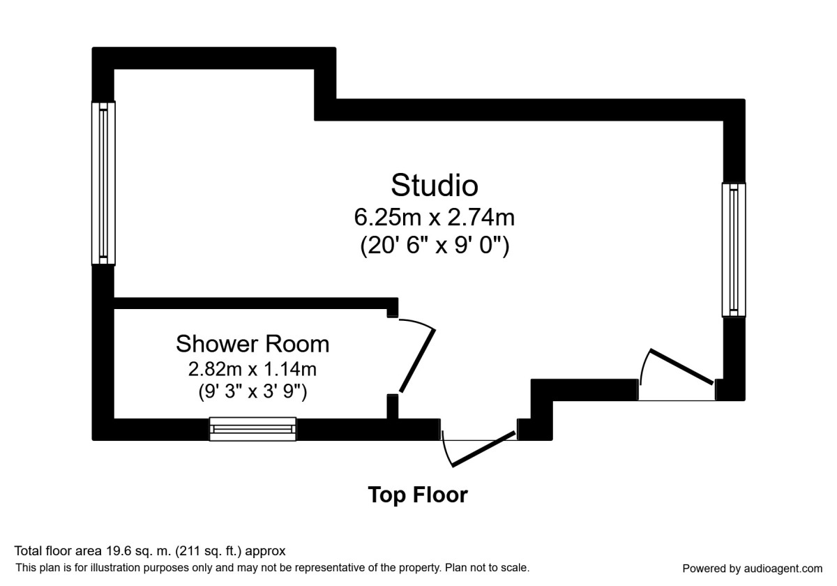 Floorplan of 1 bedroom  Room to rent, Western Road, St. Leonards-on-Sea, East Sussex, TN37