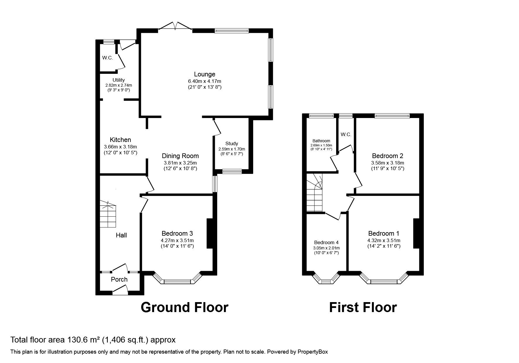 Floorplan of 4 bedroom Semi Detached House for sale, Park Drive, Hastings, East Sussex, TN34