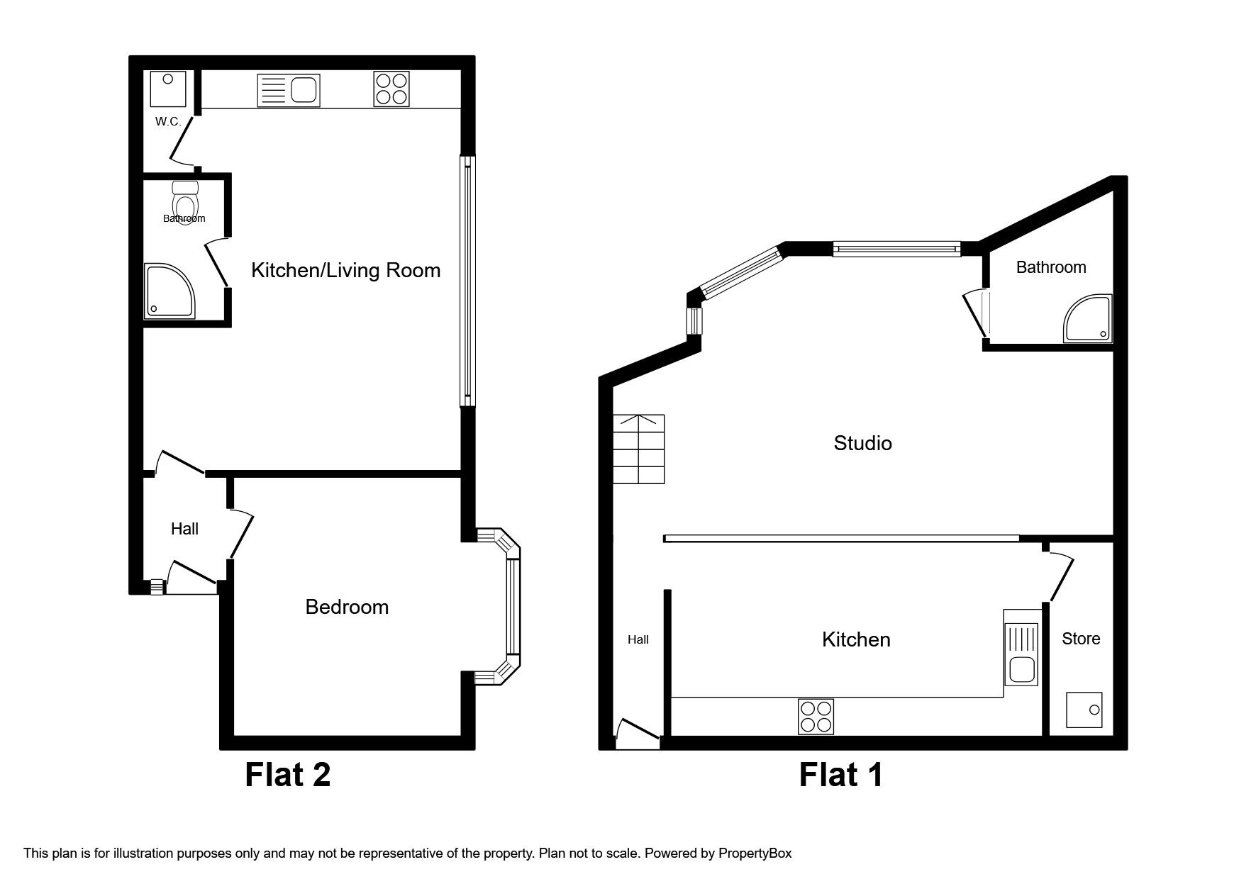 Floorplan of 7 bedroom Mid Terrace House for sale, Queens Road, Hastings, East Sussex, TN34