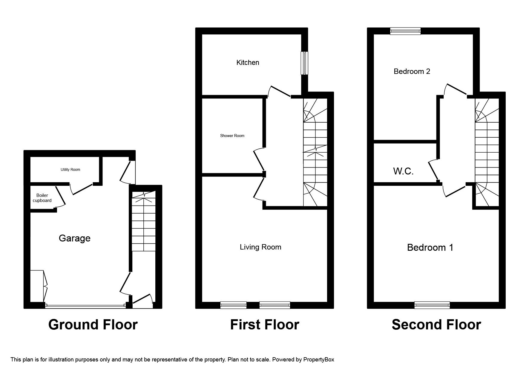 Floorplan of 2 bedroom  House to rent, Royal Mews, Caves Road, East Sussex, TN38