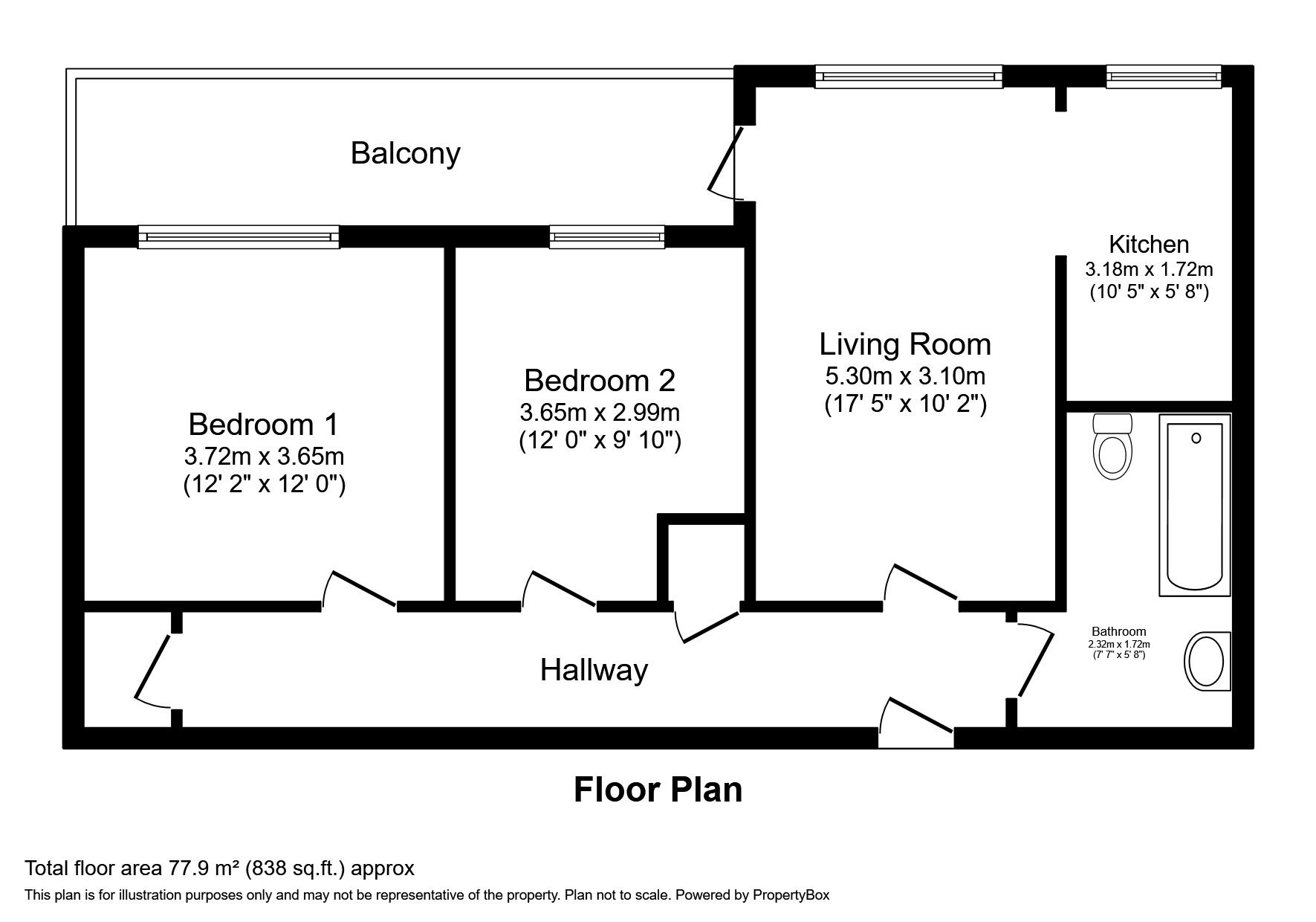 2 bedroom Flat for sale, Mount Pleasant Road, Hastings, TN34 £85,000