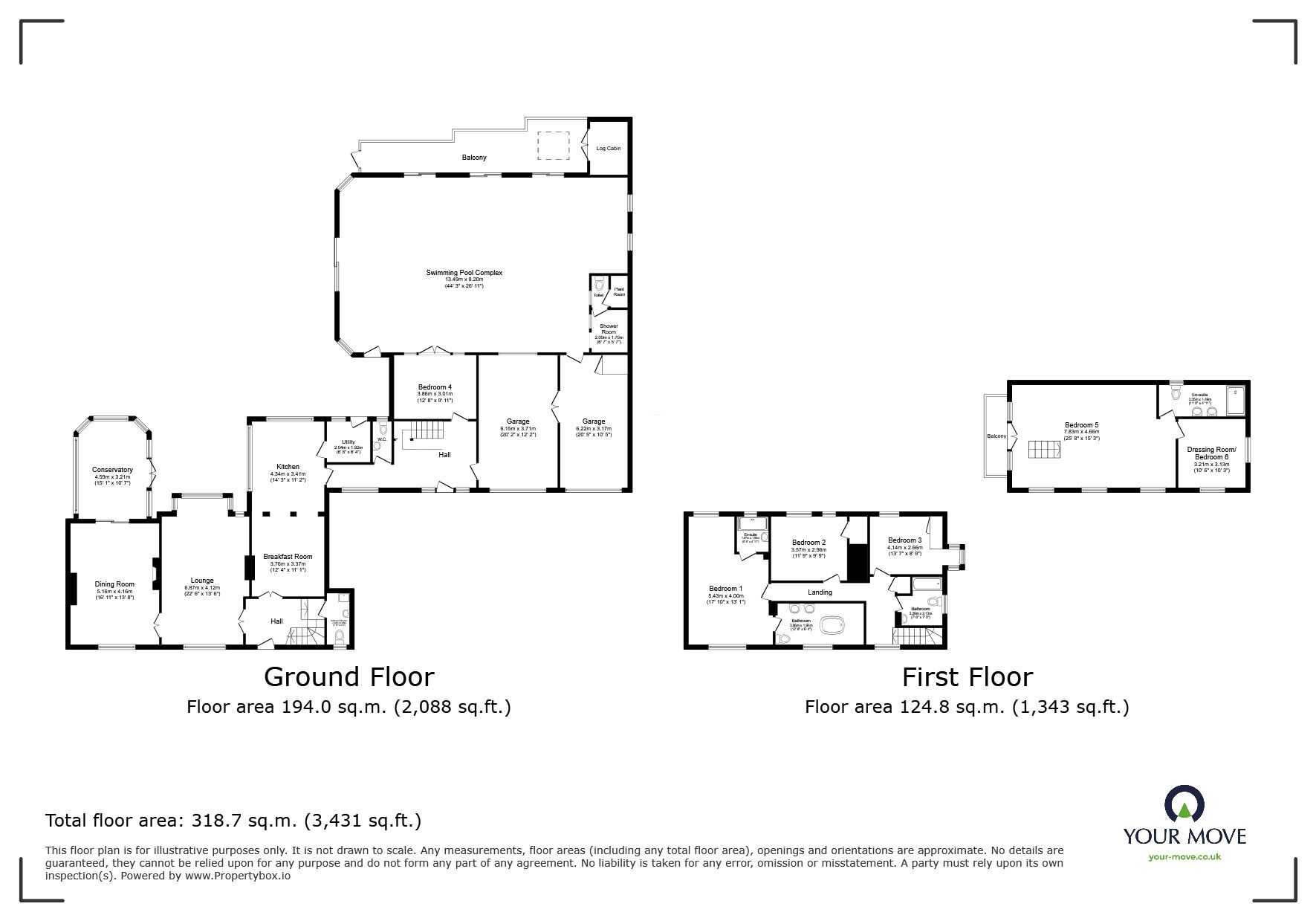 Floorplan of 5 bedroom Detached House for sale, Baldslow Down, St. Leonards-on-Sea, East Sussex, TN37