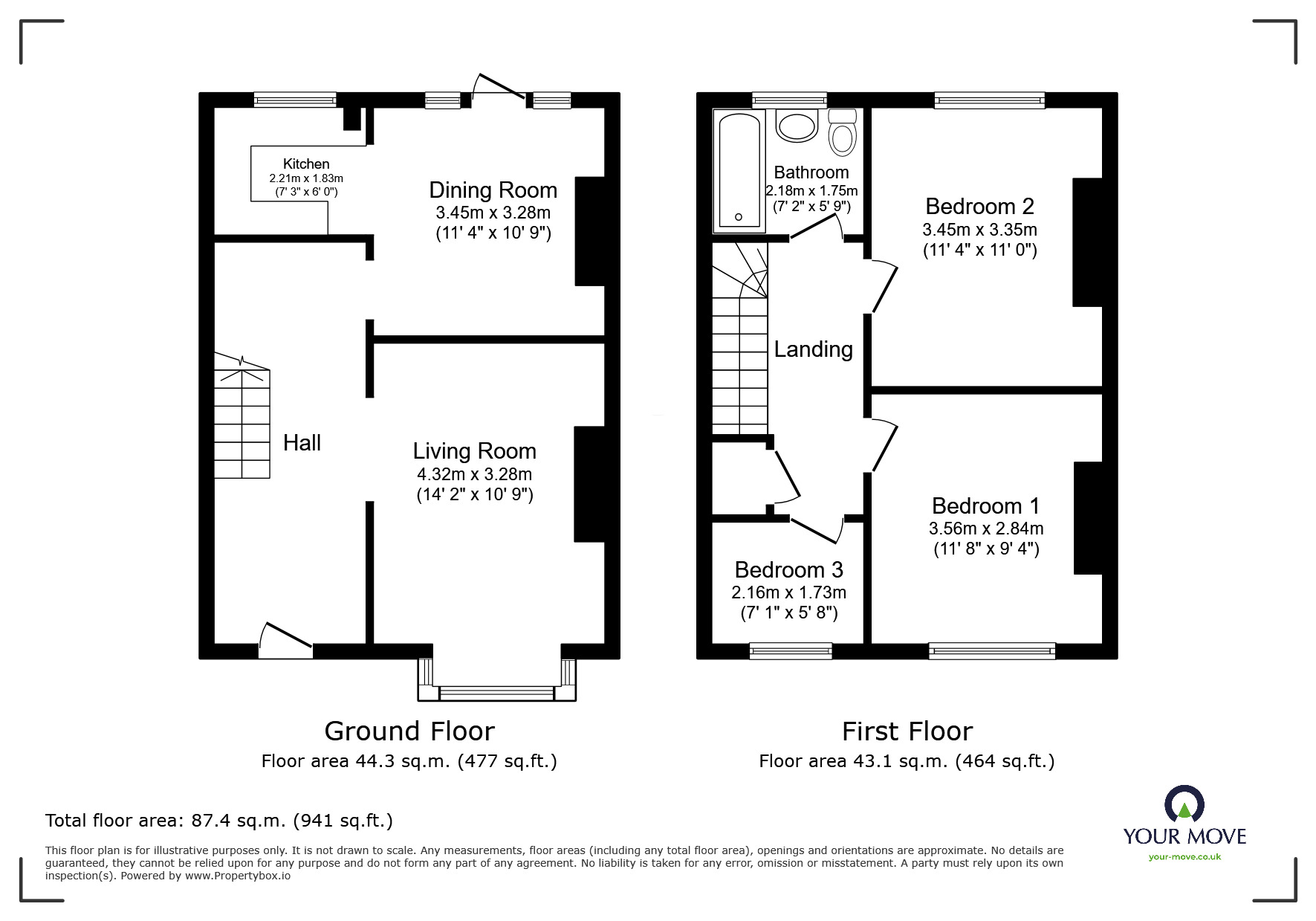 Floorplan of 3 bedroom Mid Terrace House for sale, Old London Road, Hastings, East Sussex, TN35