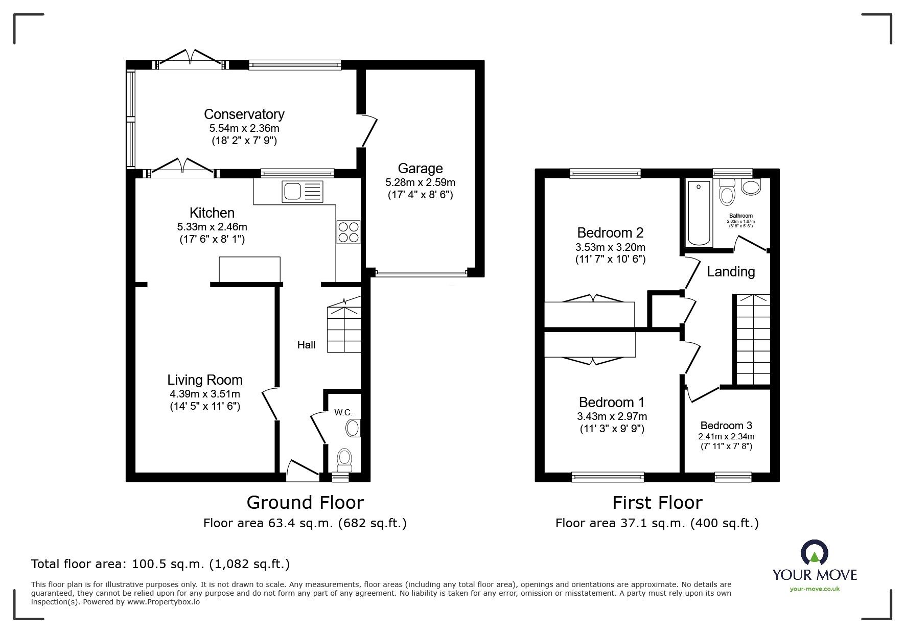 Floorplan of 3 bedroom Detached House for sale, Hare Way, St. Leonards-on-Sea, East Sussex, TN37