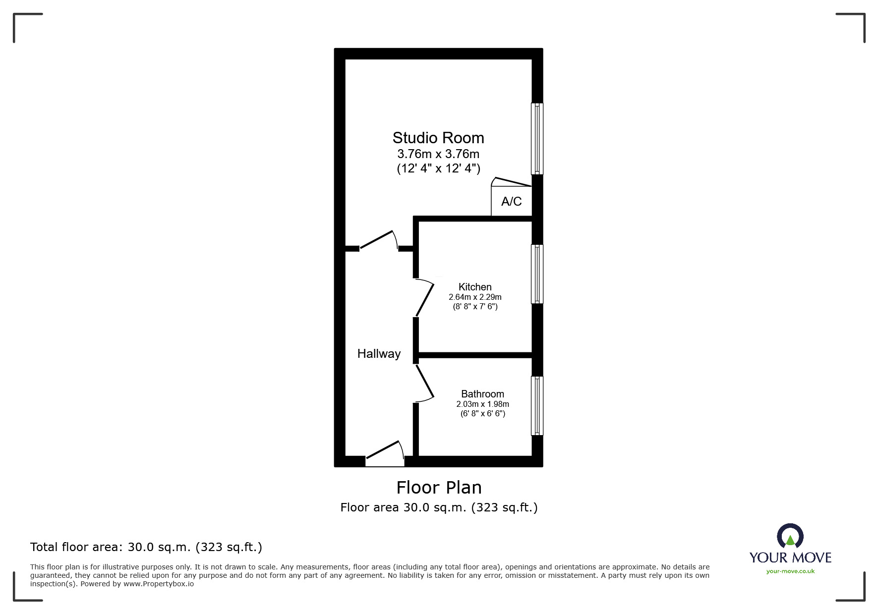 Floorplan of  Flat to rent, Pelham Crescent, Hastings, East Sussex, TN34
