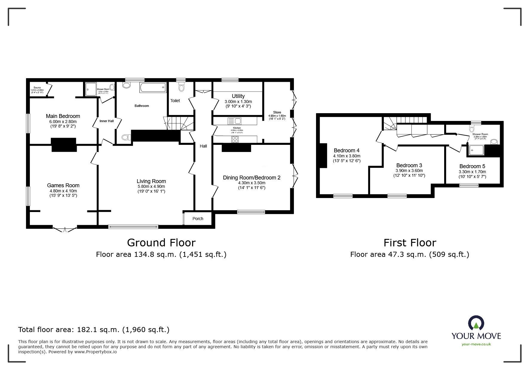 Floorplan of 3 bedroom Detached Bungalow for sale, St. Helens Park Road, Hastings, East Sussex, TN34