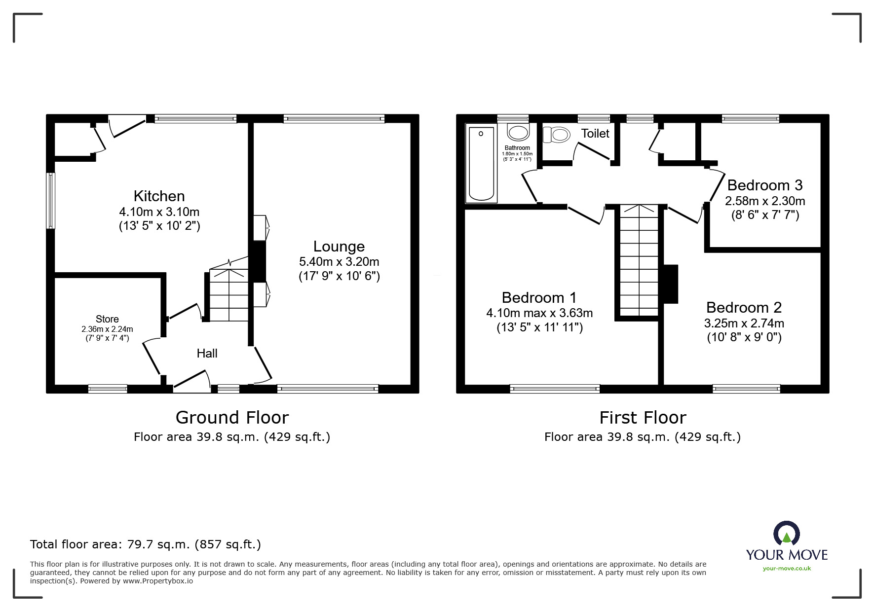 Floorplan of 3 bedroom Semi Detached House for sale, Clement Hill Road, Hastings, East Sussex, TN34