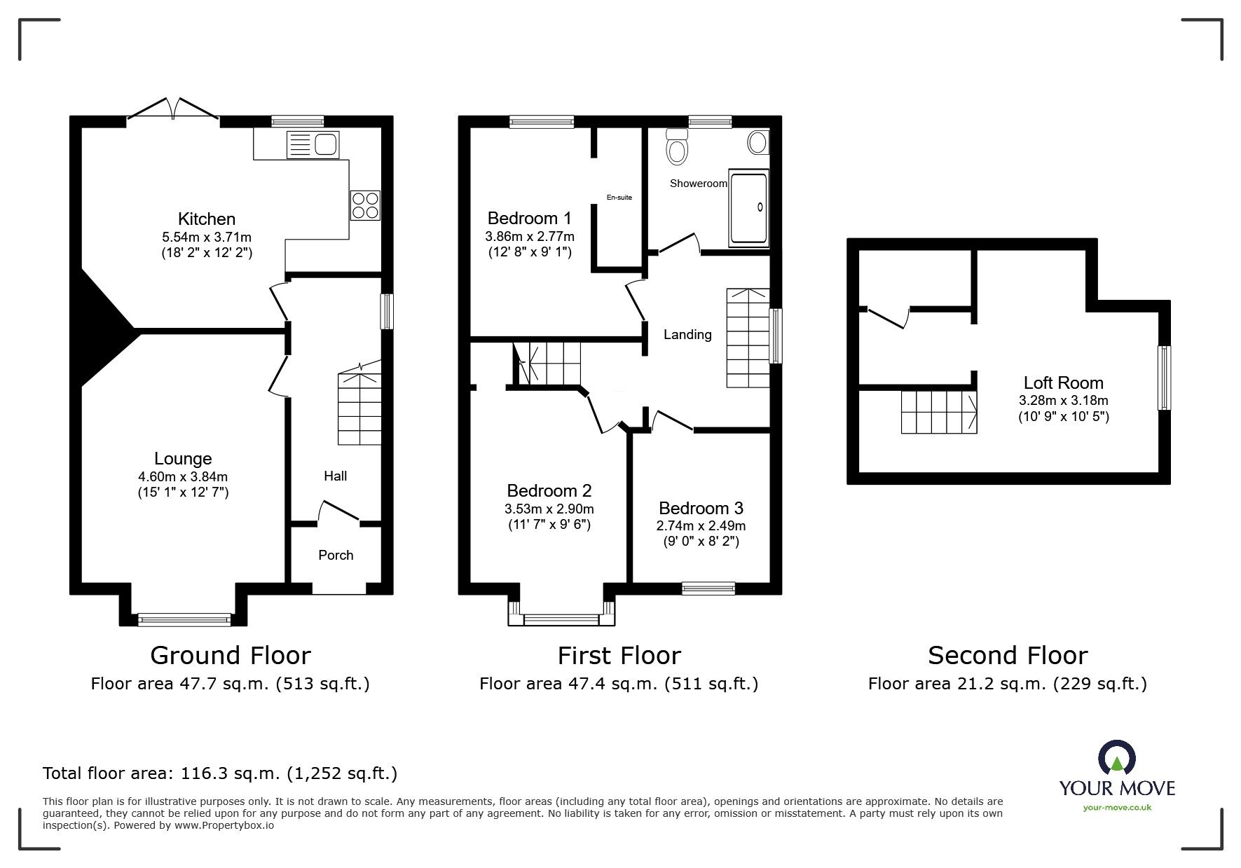 Floorplan of 4 bedroom Semi Detached House for sale, Upper Glen Road, St. Leonards-on-Sea, East Sussex, TN37