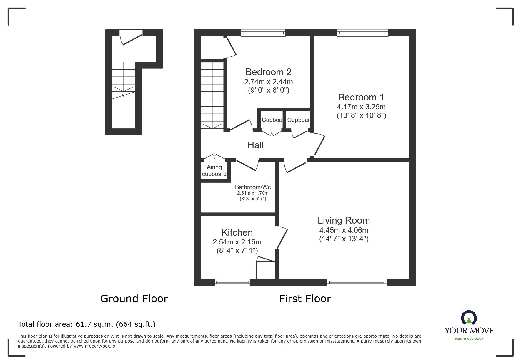 Floorplan of 2 bedroom Flat to rent, Senlac Way, St. Leonards-on-Sea, East Sussex, TN37