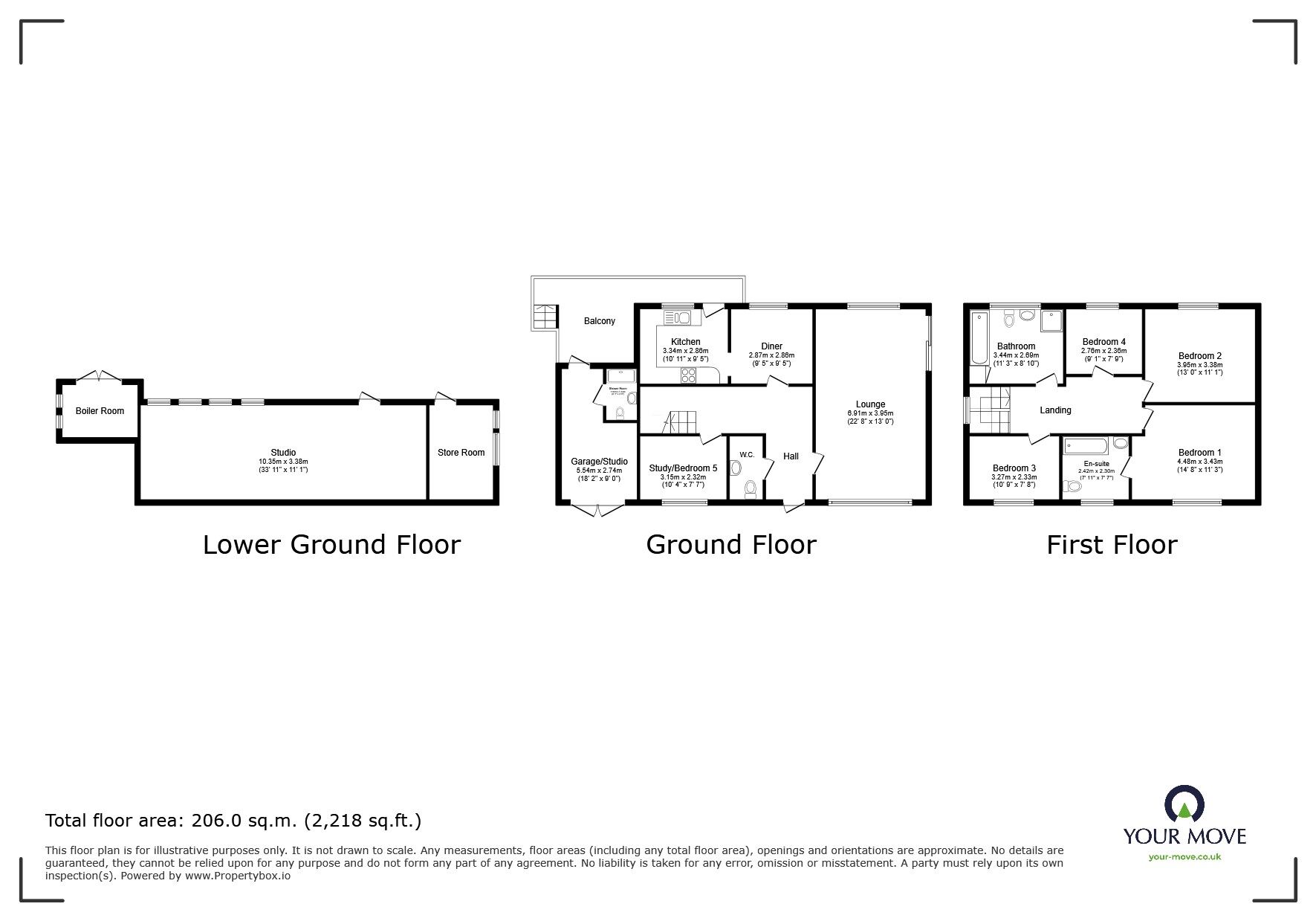 Floorplan of 5 bedroom Detached House for sale, St. Margarets Road, St. Leonards-on-Sea, East Sussex, TN37