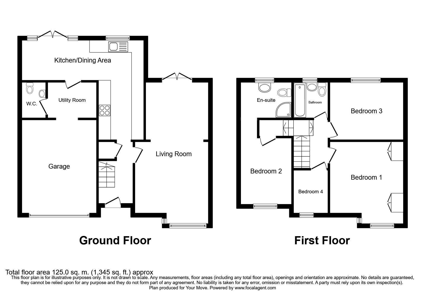 Floorplan of 4 bedroom Semi Detached House for sale, Mountfield Road, Hemel Hempstead, Hertfordshire, HP2