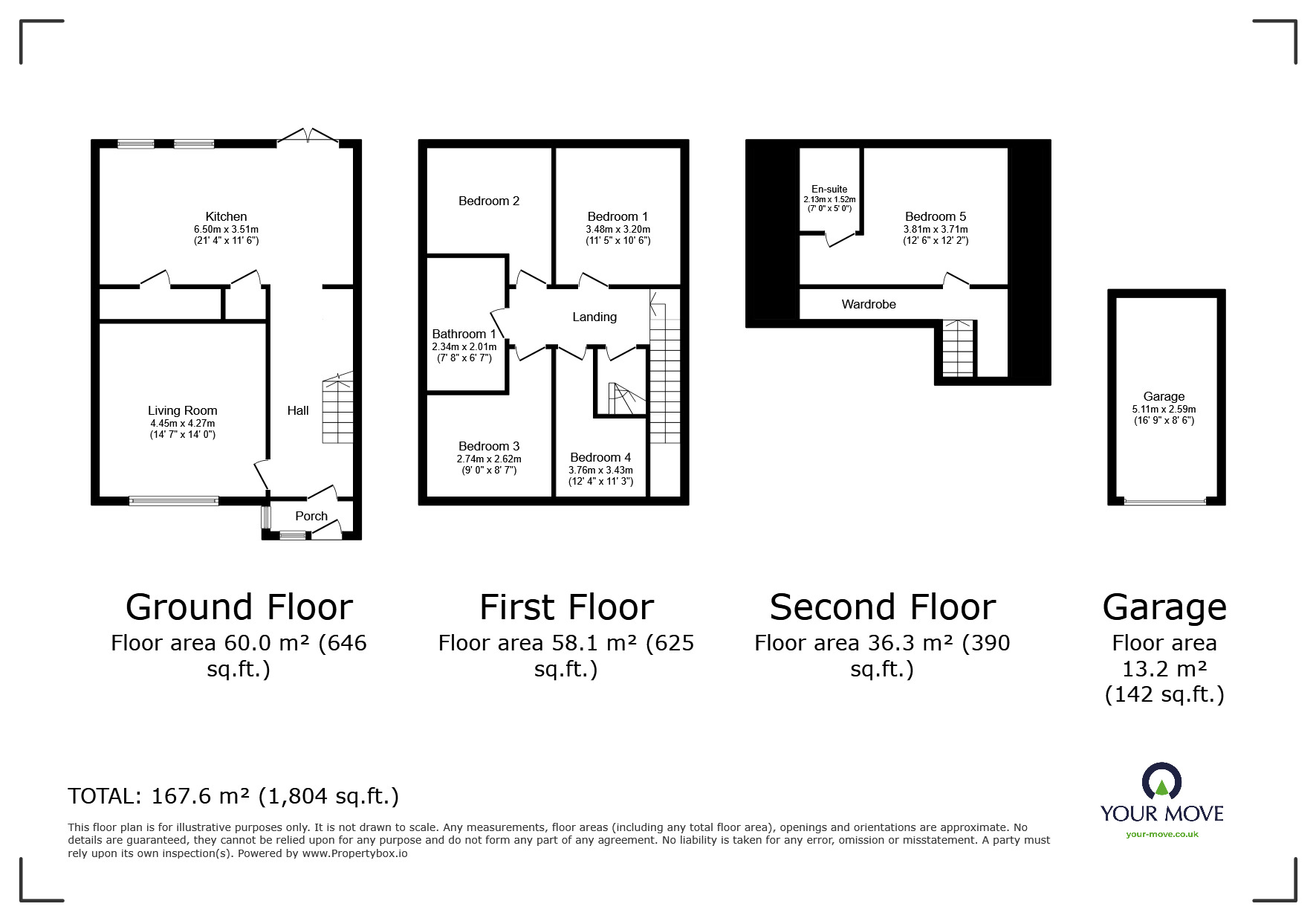 Floorplan of 4 bedroom Semi Detached House for sale, Fouracres Drive, Hemel Hempstead, Hertfordshire, HP3
