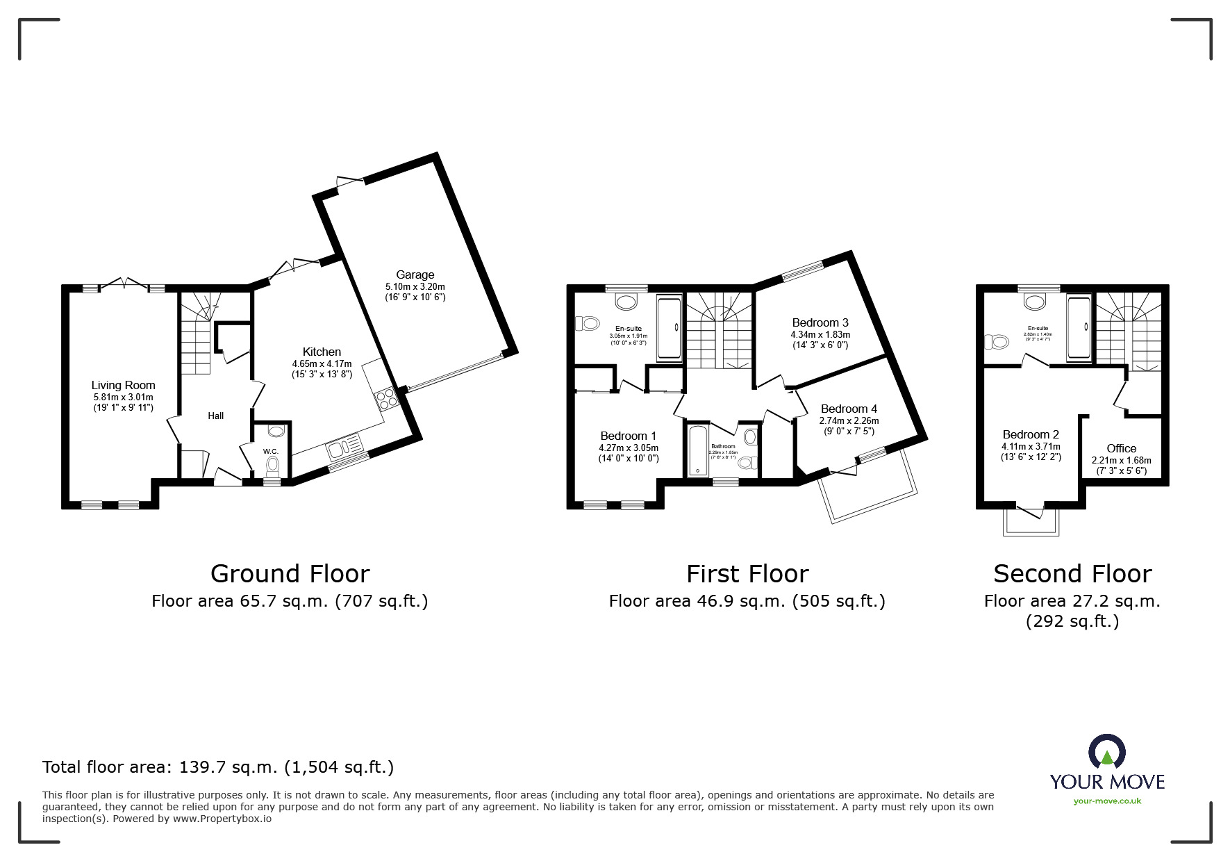 Floorplan of 4 bedroom Semi Detached House for sale, Kingcup Avenue, Hemel Hempstead, HP2