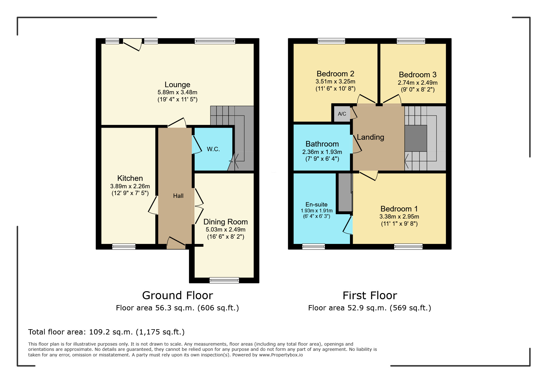 Floorplan of 3 bedroom Semi Detached House for sale, Half Moon Meadow, Hemel Hempstead, Hertfordshire, HP2