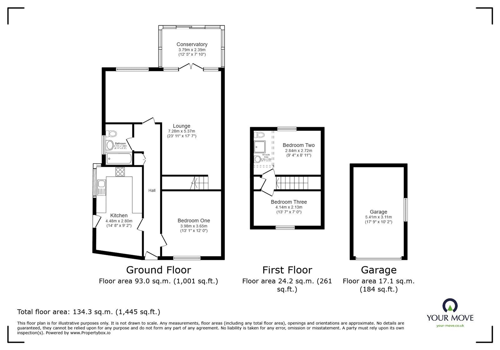 Floorplan of 3 bedroom Detached Bungalow for sale, Denis Road, Burbage, Leicestershire, LE10
