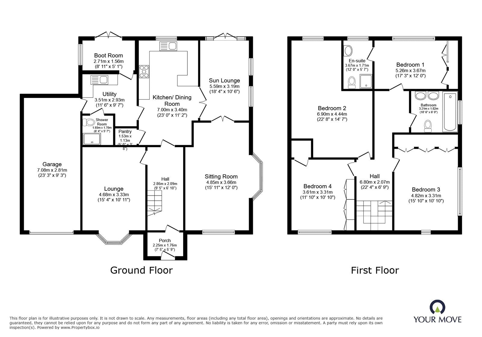Floorplan of 4 bedroom Detached House for sale, Woodland Road, Hinckley, Leicestershire, LE10