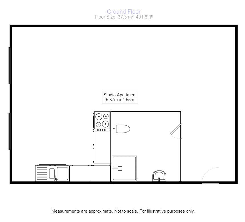 Floorplan of  Flat to rent, Regent Street, Hinckley, Leicestershire, LE10