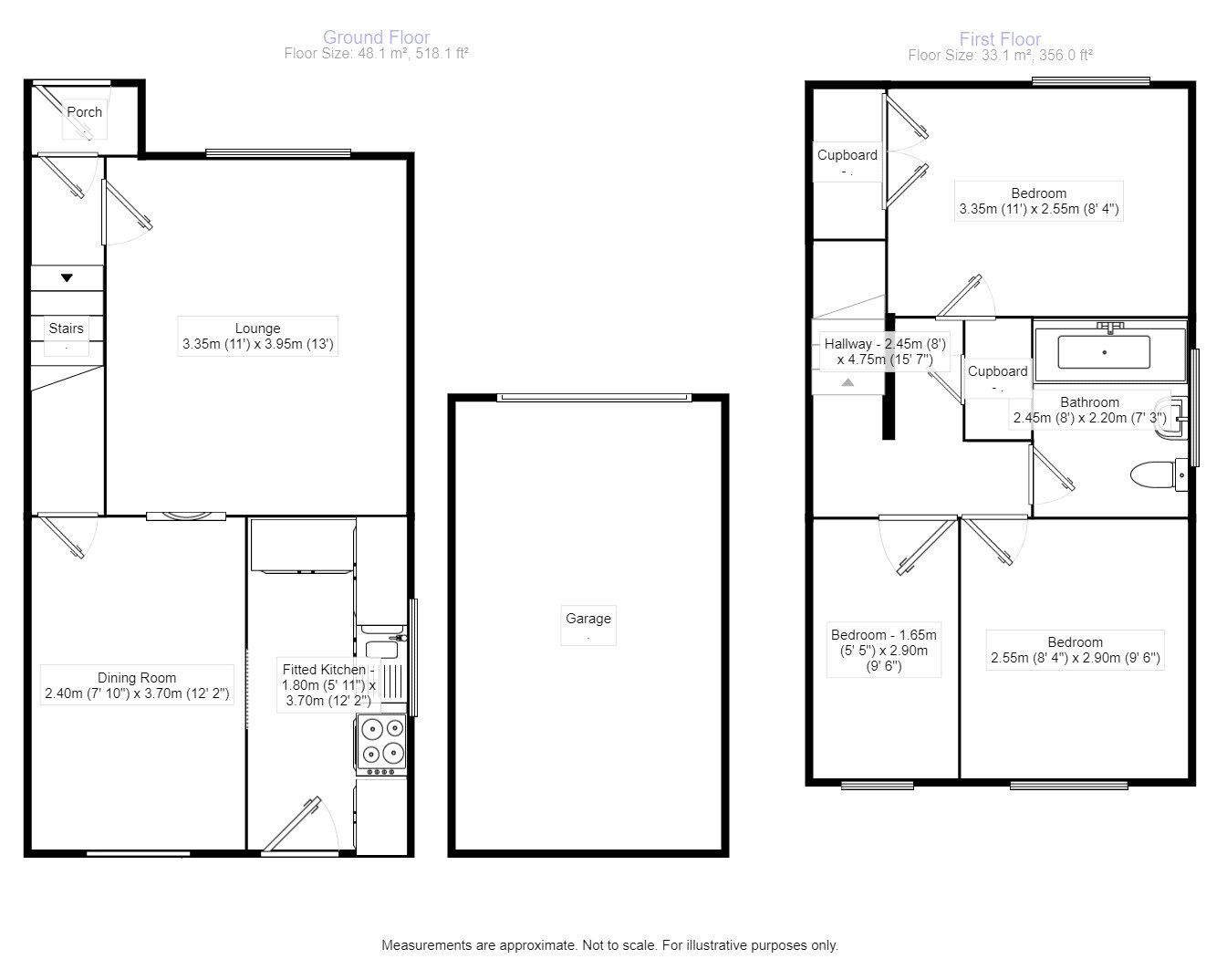 Floorplan of 3 bedroom Semi Detached House for sale, Cunnery Close, Barlestone, Leicestershire, CV13