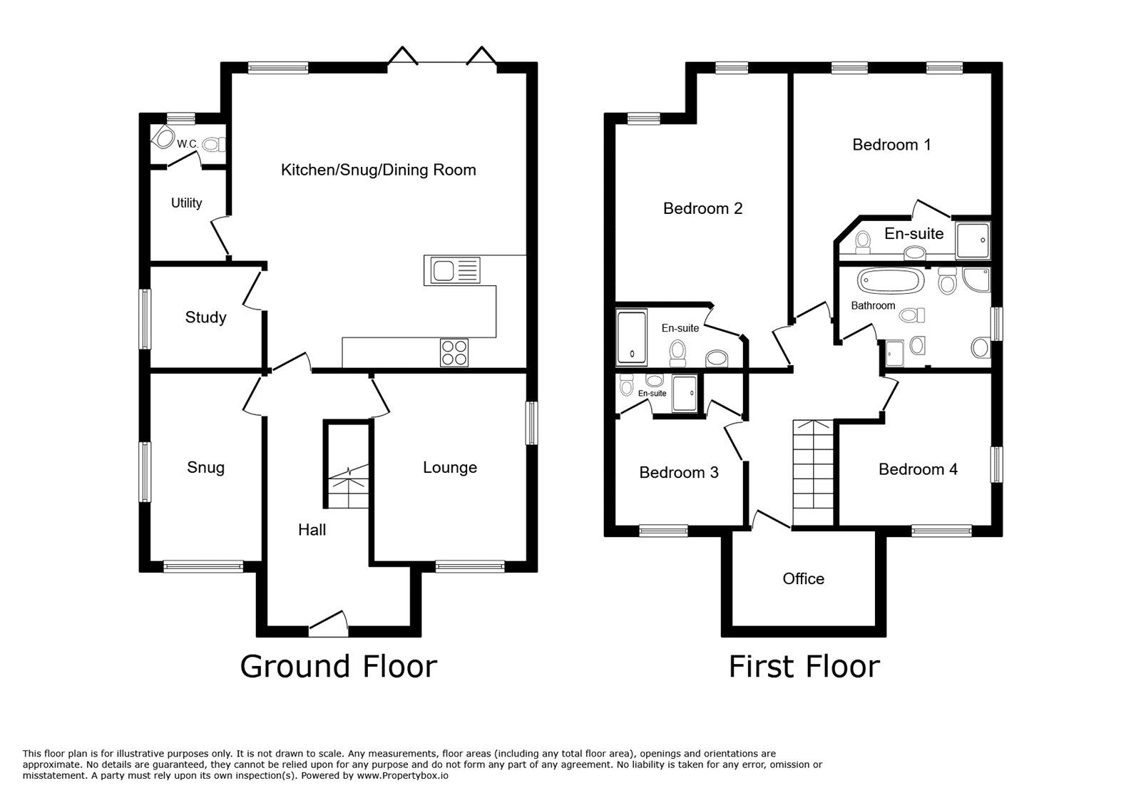 Floorplan of 4 bedroom Detached House to rent, Leighton Crescent, Elmesthorpe, Leicestershire, LE9