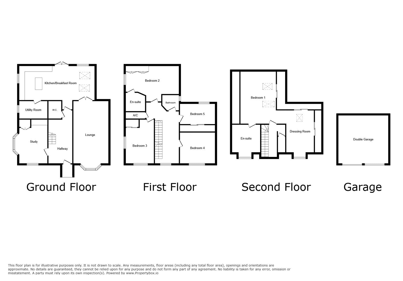 Floorplan of 5 bedroom Detached House for sale, St. Louis Close, Hinckley, Leicestershire, LE10