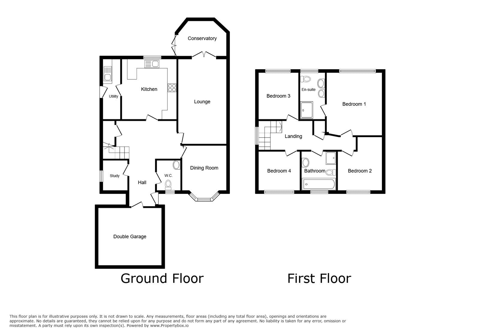 Floorplan of 4 bedroom Detached House for sale, Eastwoods Road, Hinckley, Leicestershire, LE10