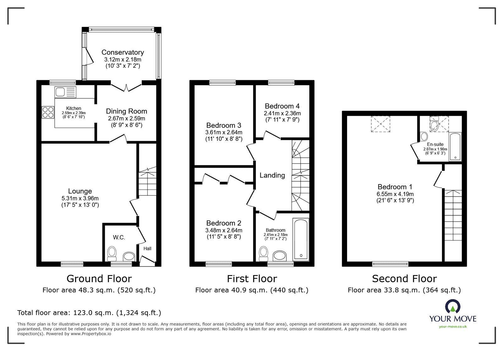 Floorplan of 4 bedroom Semi Detached House for sale, Paddock Way, Hinckley, Leicestershire, LE10