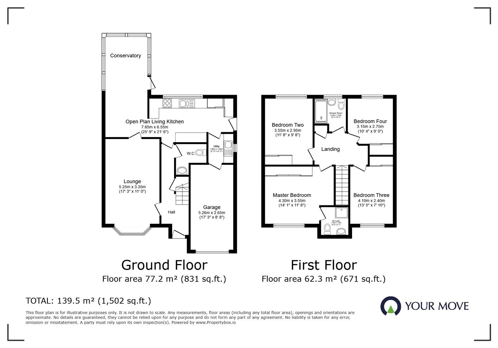 Floorplan of 4 bedroom Detached House for sale, Smithy Farm Drive, Stoney Stanton, Leicestershire, LE9
