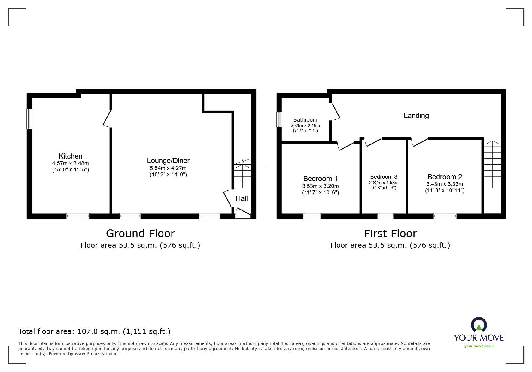 Floorplan of 3 bedroom Semi Detached House to rent, School Lane, Wolvey, Warwickshire, LE10