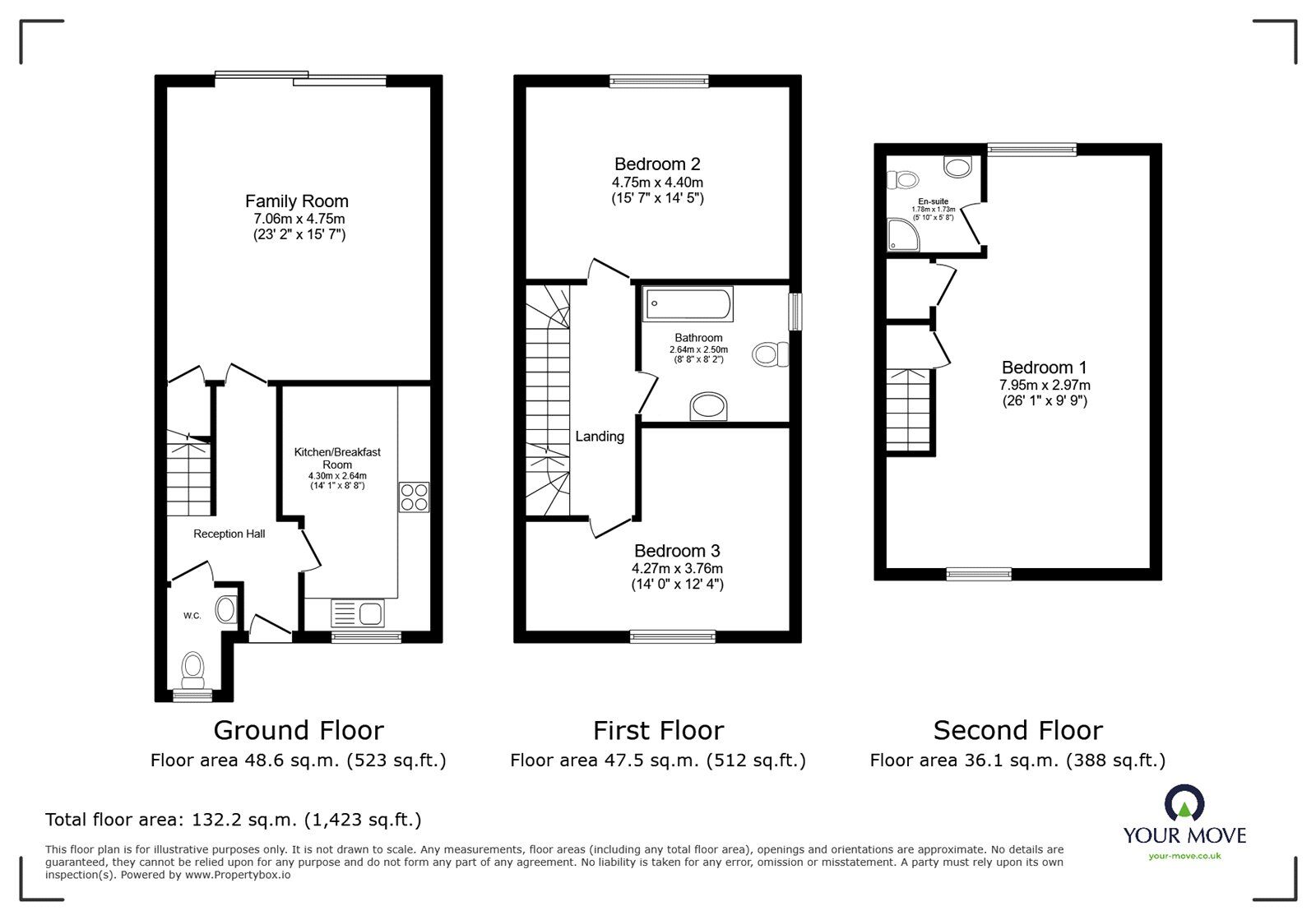 Floorplan of 3 bedroom Semi Detached House for sale, High Tor West, Earl Shilton, Leicestershire, LE9
