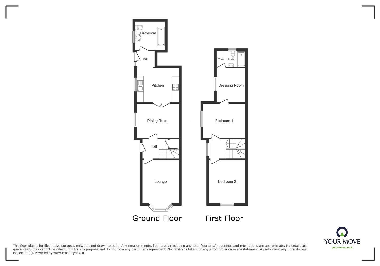 Floorplan of 2 bedroom Semi Detached House for sale, Albert Road, Hinckley, Leicestershire, LE10