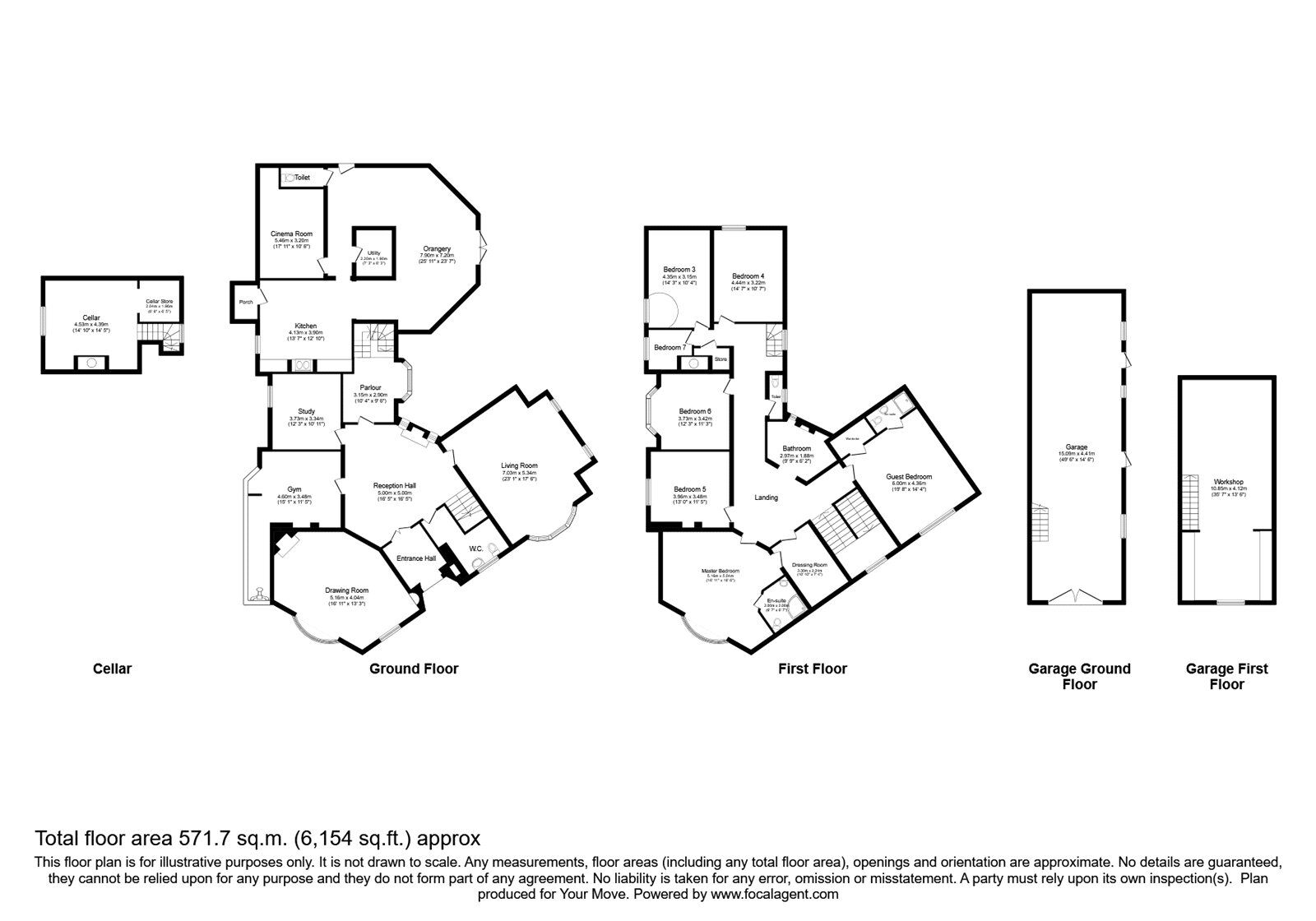 Floorplan of 7 bedroom Detached House for sale, Leicester Road, Hinckley, Leicestershire, LE10