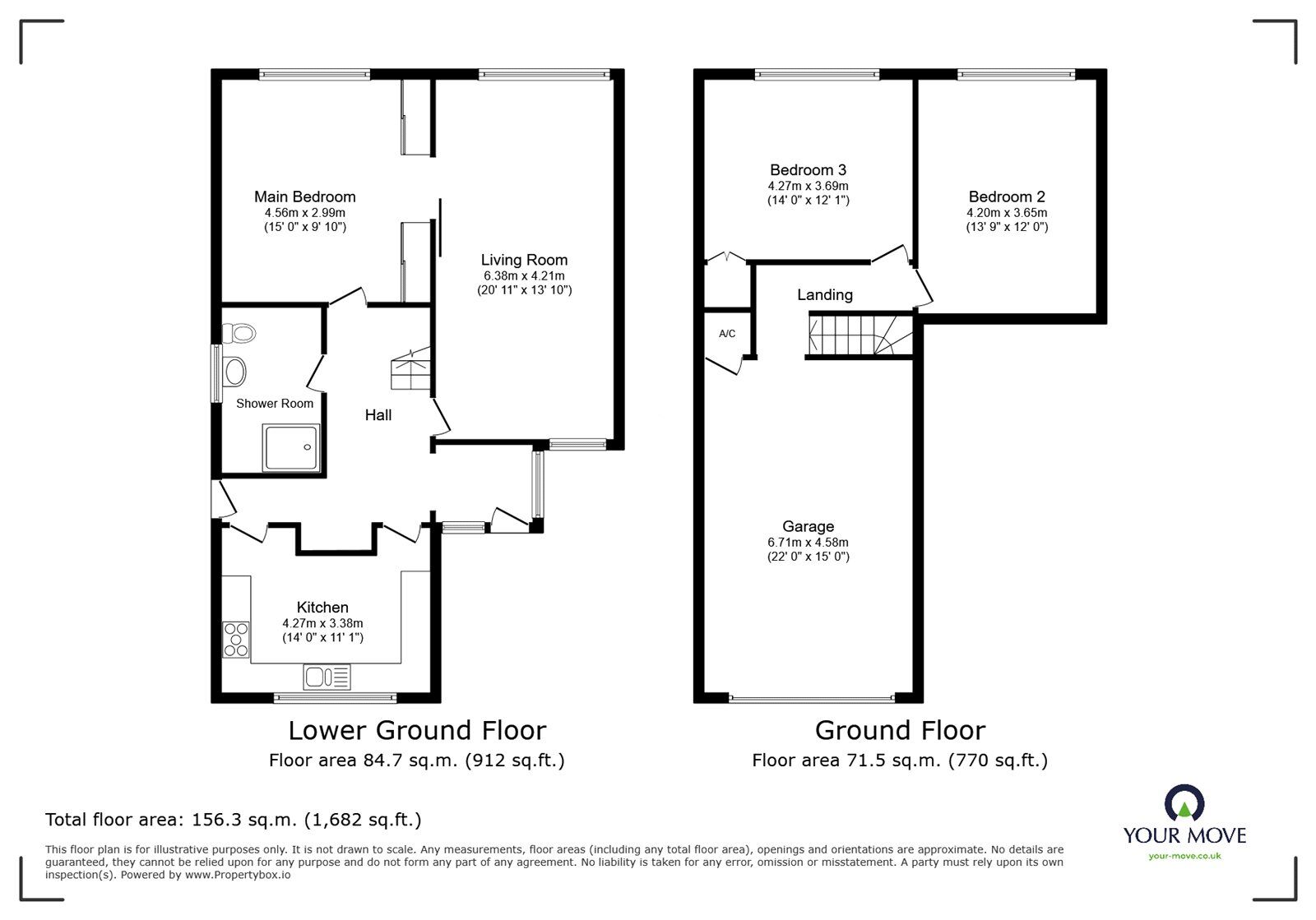 Floorplan of 3 bedroom Detached House for sale, Denis Road, Burbage, Leicestershire, LE10