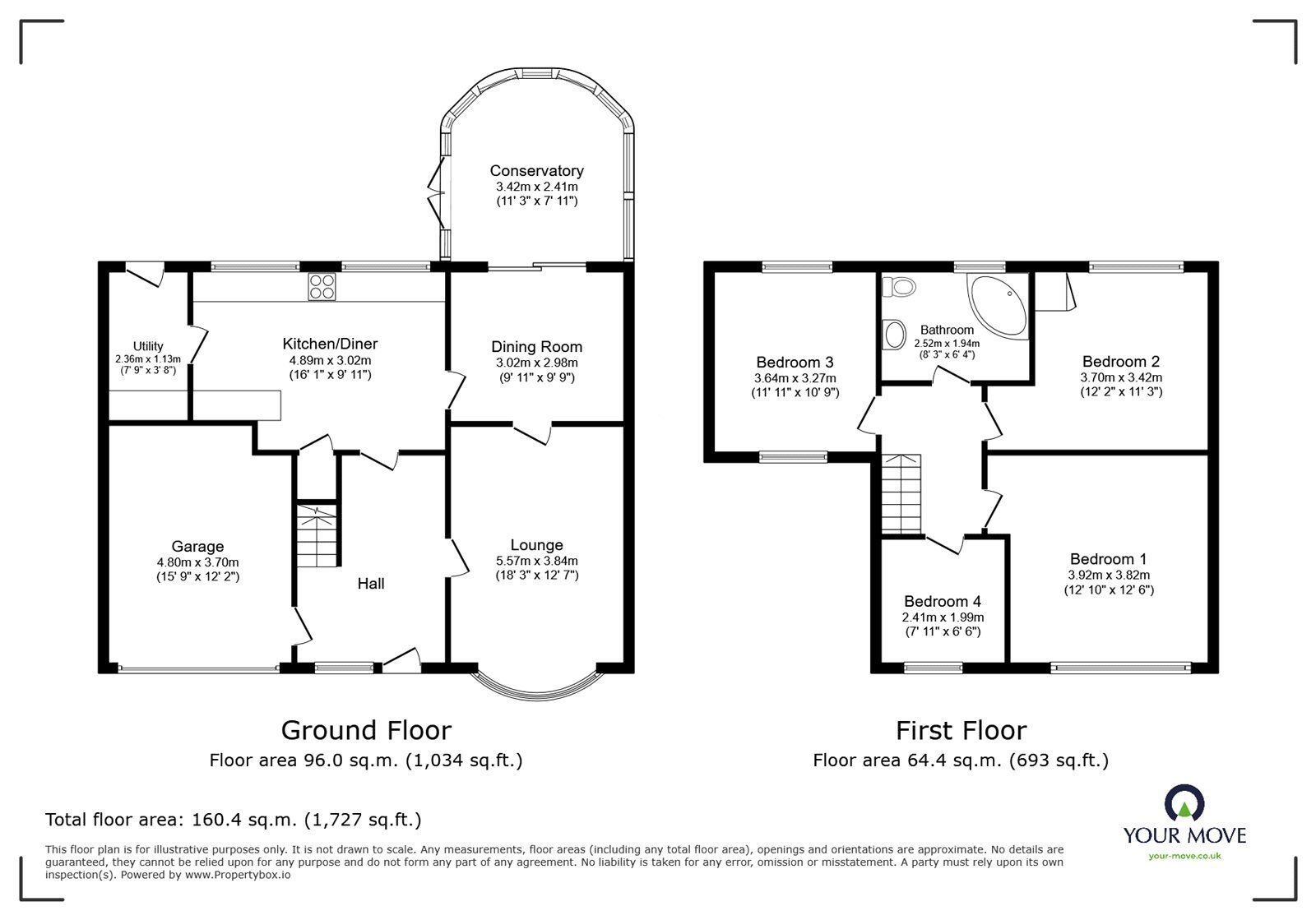 Floorplan of 4 bedroom Detached House for sale, Equity Road East, Earl Shilton, Leicestershire, LE9