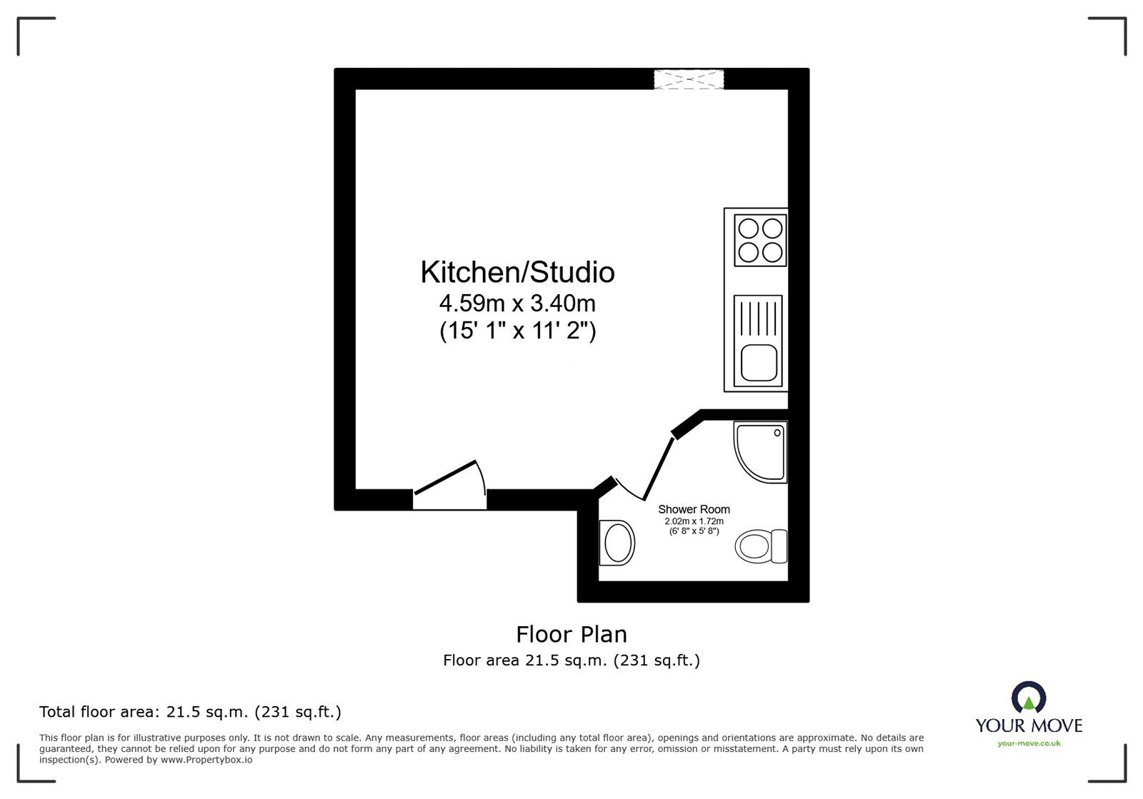 Floorplan of 1 bedroom  Flat to rent, Highfield Street, Earl Shilton, Leicestershire, LE9
